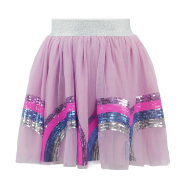 Pre-Order Purple Smiley Rainbow Skort