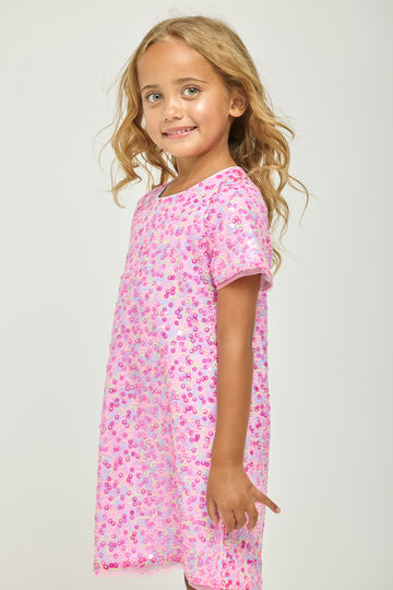 Pre-Order Pink Sequin Confetti Dress