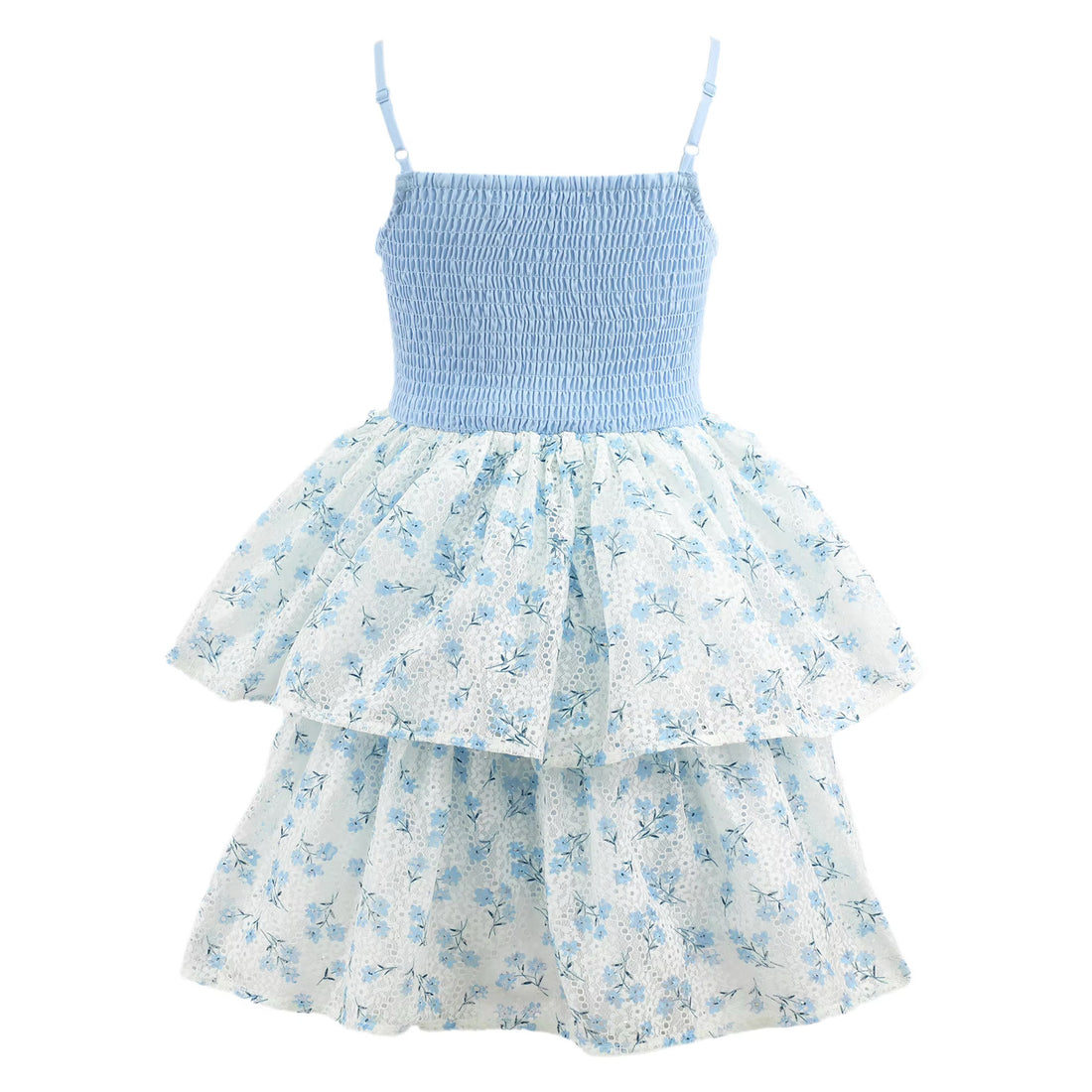 Pre-Order Blue Belle Bow Ruffle Dress