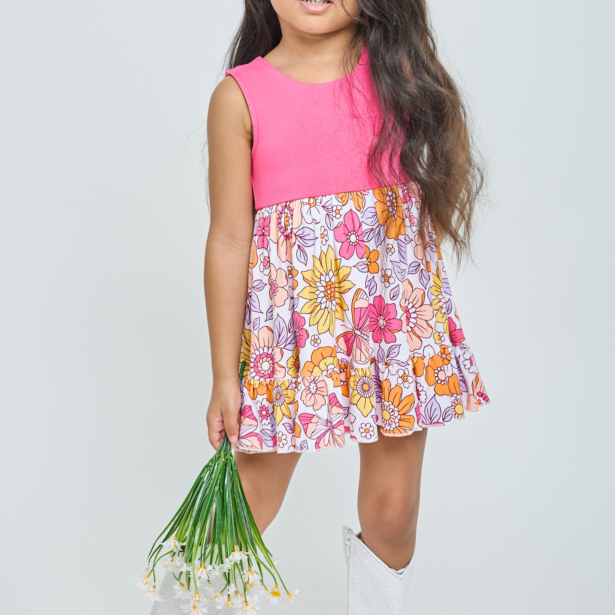 Bamboo Flower Child Tunic & Short Set