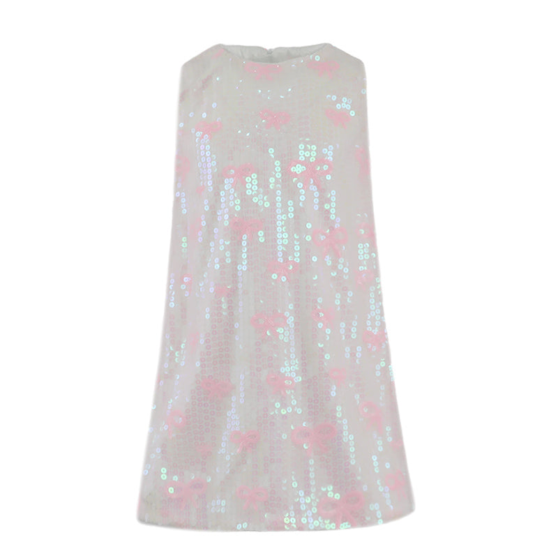 strapless open back dress HACCHIC Couture Sequin Long Dress in Pink main image 0