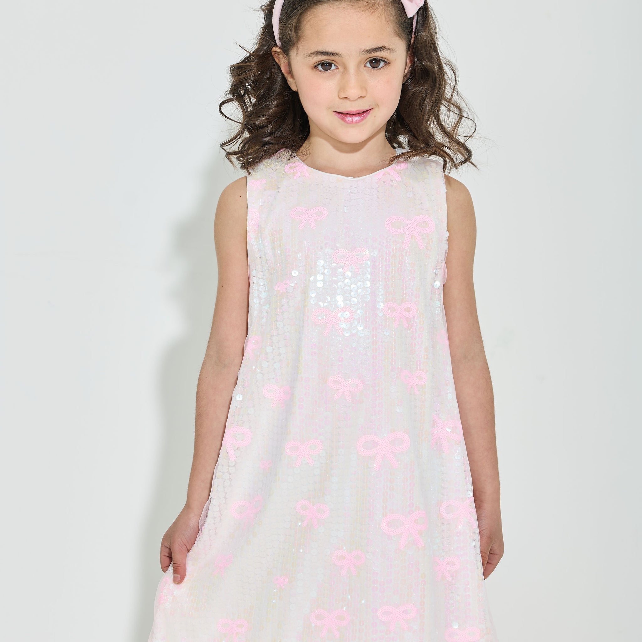 Pink Bow Sequin Dress Pink Bow Sequin Dress