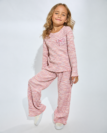 Pre-Order Pink Pop Pearl Bow Top & Pant Set