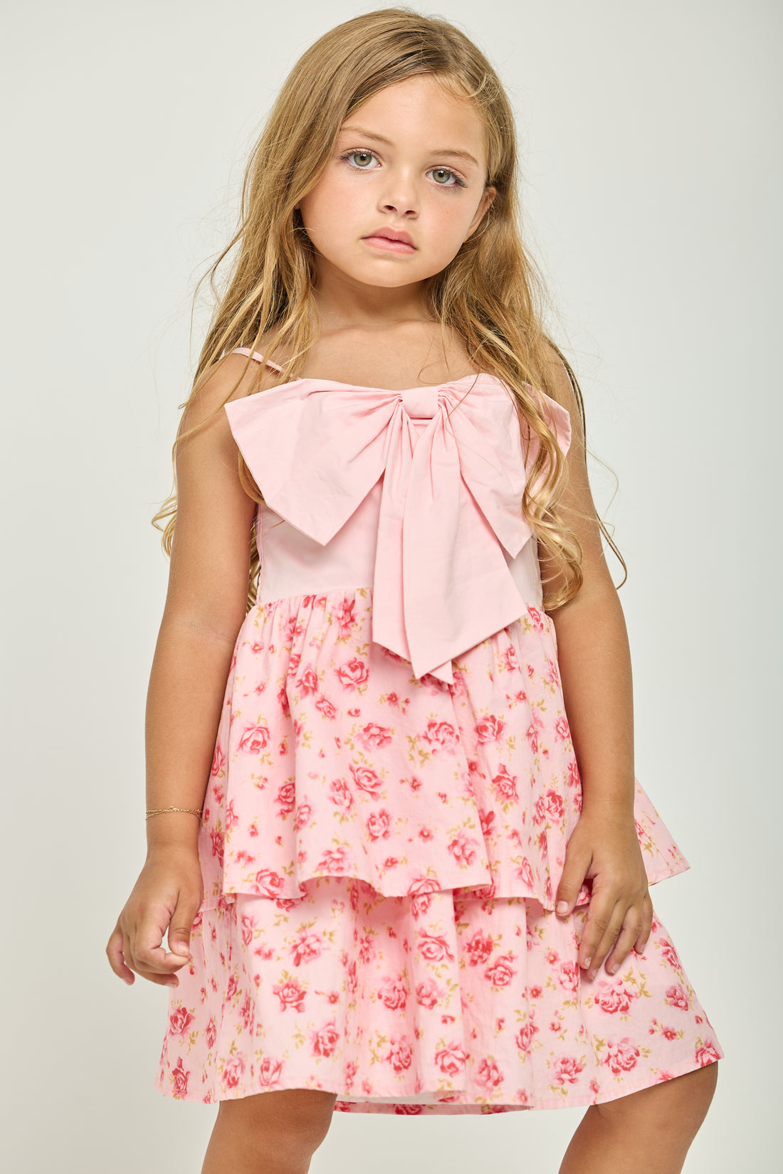 Pre-Order Petal Bow Ruffle Dress
