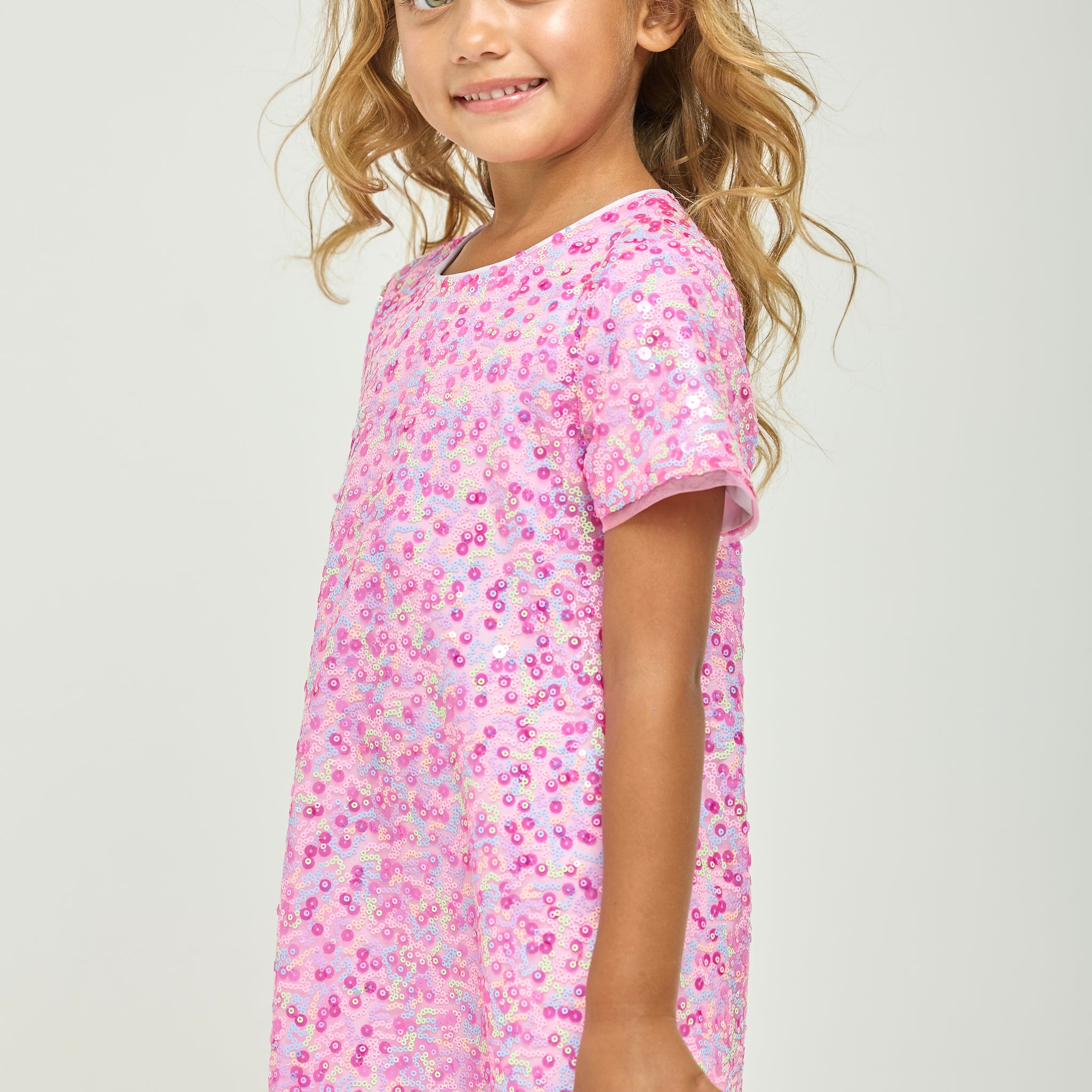 Pre-Order Pink Sequin Confetti Dress