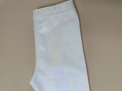 White Irridescent Shimmer Leggings