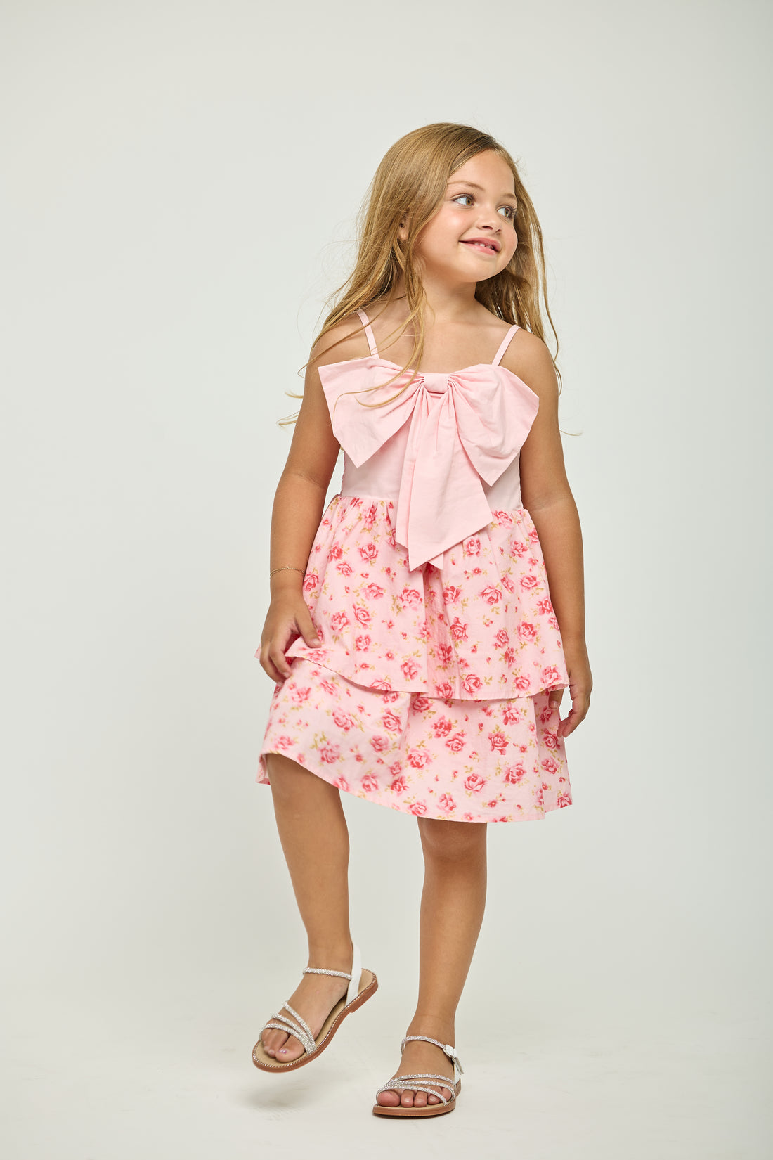 Pre-Order Petal Bow Ruffle Dress