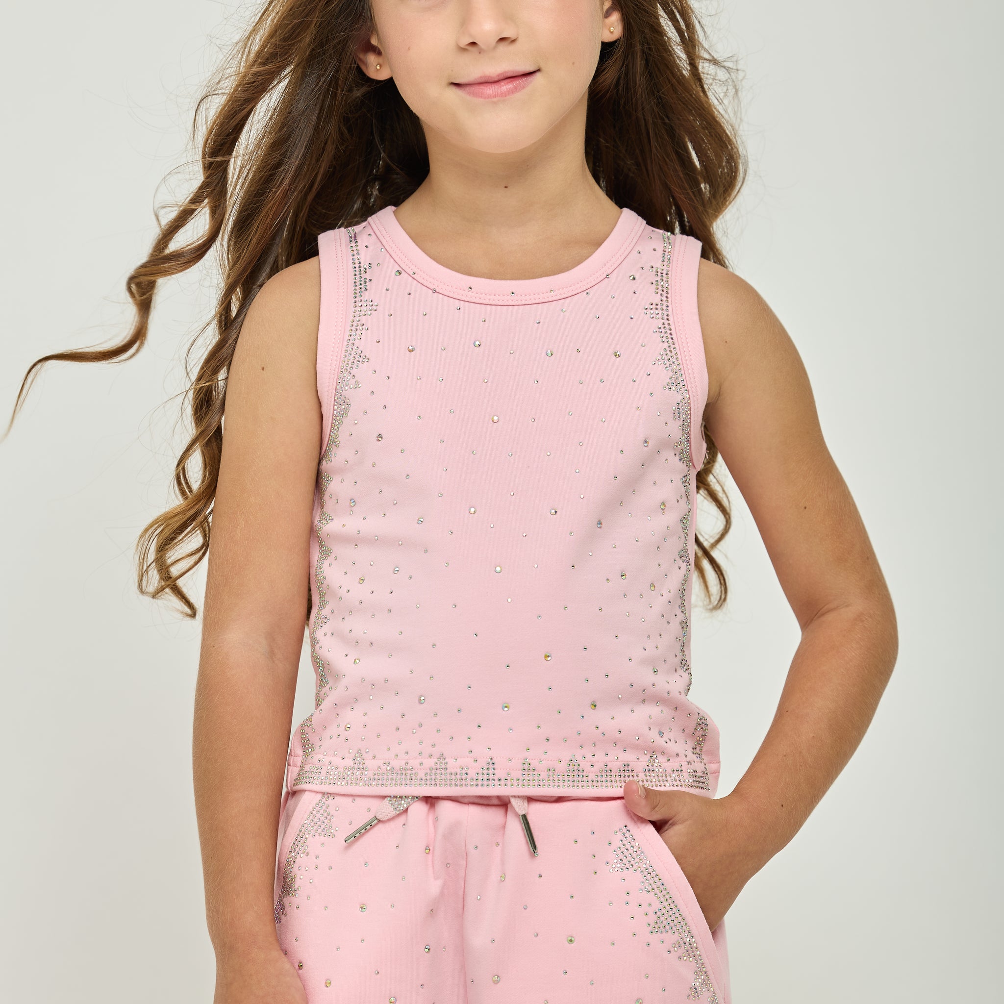 Pre-Order Pink Diamond Sparkle Top & Short Set